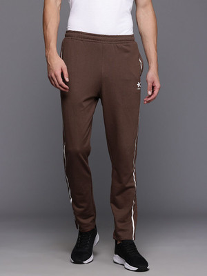 HRX by Hrithik Roshan Solid Men Brown Track Pants