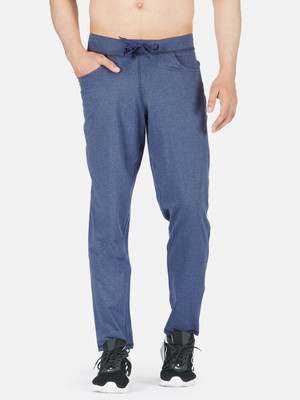 IMPERATIVE Solid Men Blue Track Pants