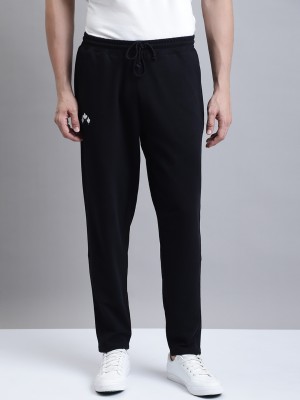 HouseOfCommon Solid Men Black Track Pants