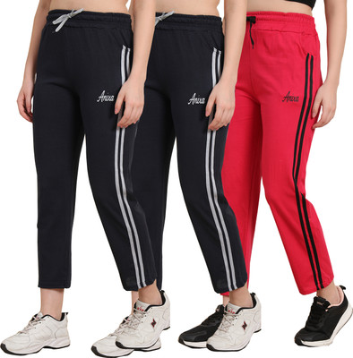 CHIC CLOSET Striped Women Multicolor Track Pants