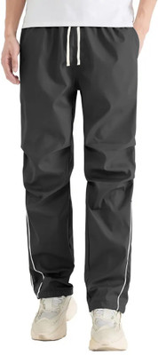Rajovati Solid Men Black Track Pants