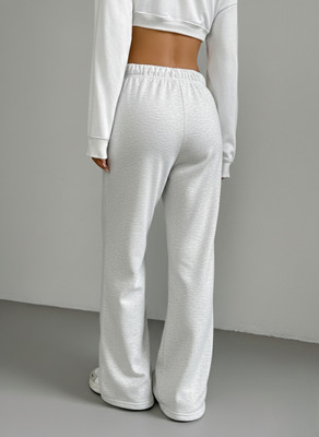 Dockstreet Solid Women Grey Track Pants