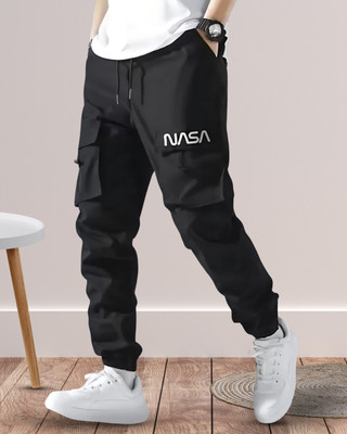Kesaria Textile Company Printed Men Black Track Pants