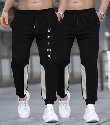 TRIPR Printed Men Black, Grey Track Pants