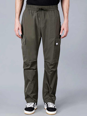 Fort Collins Solid Men Green Track Pants
