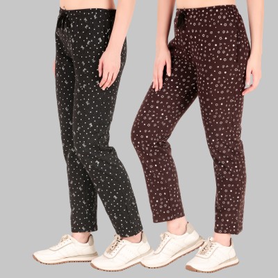 Kiba Retail Printed Women Multicolor Track Pants