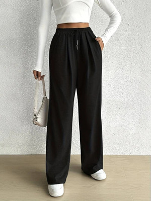 PROGENY Solid Women Black Track Pants