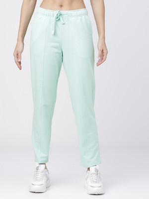 Tokyo Talkies Solid Women Green Track Pants