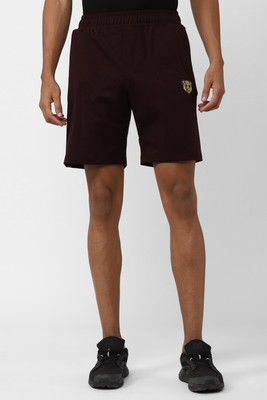 VAN HEUSEN Solid Men Brown Regular Shorts