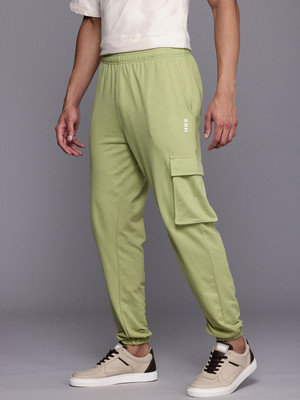 HRX by Hrithik Roshan Solid Men Green Track Pants