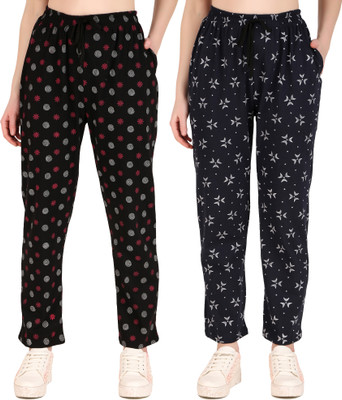 Kiba Retail Printed Women Multicolor Track Pants