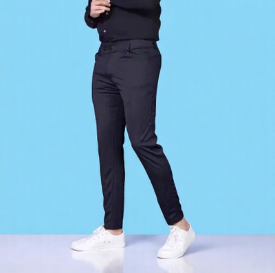 LALWANI COLLECTION Solid Men Black Track Pants