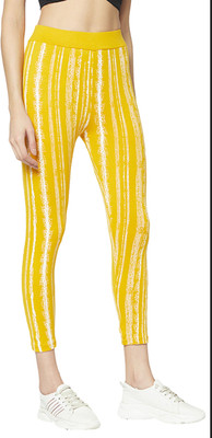 Weboasis Solid Women Yellow Track Pants