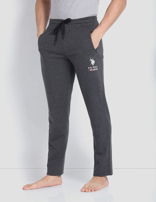 U.S. POLO ASSN. Solid Men Grey Track Pants