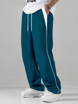 Rajovati Striped Men Blue Track Pants