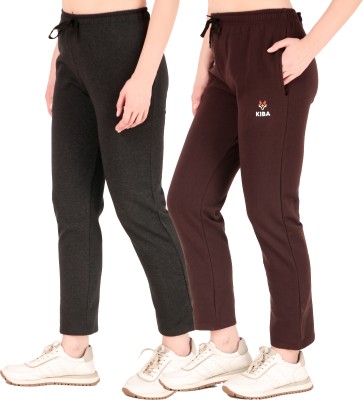 Priyansh Enterprises Solid Women Black, Red Track Pants