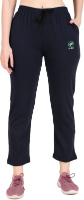 Kiba Retail Solid Women Blue Track Pants