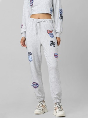 ONLY Embellished Women Grey Track Pants