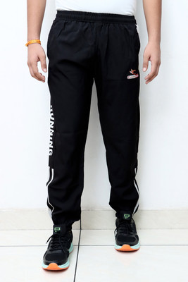 Convalexa Solid Men Black Track Pants