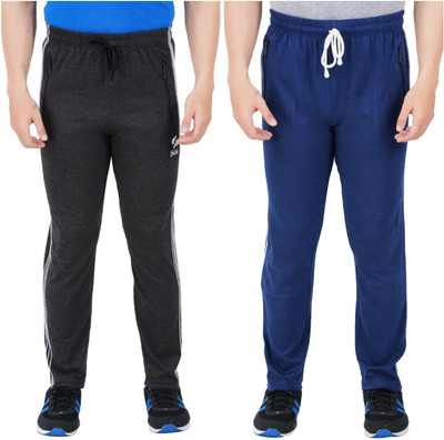 Guide Solid Men Black, Dark Blue Track Pants
