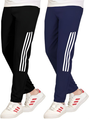 ICEPERA Striped Men Black, Dark Blue Track Pants