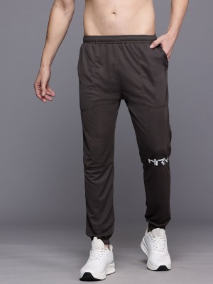 HRX by Hrithik Roshan Printed Men Brown Track Pants