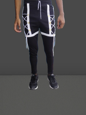 MNF FASHIONS Self Design Men Black Track Pants