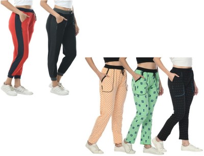 Indistar Printed Women Multicolor Track Pants