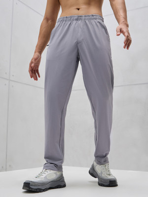 TECHNOSPORT Solid Men Grey Track Pants
