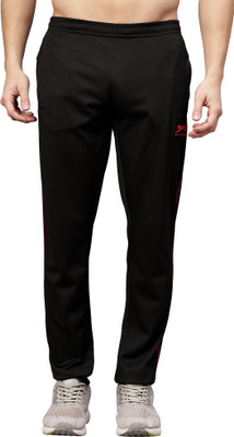 Shiv Naresh Solid Men Black, Red Track Pants
