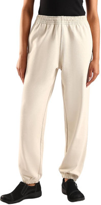 Calvin Klein Jeans Solid Women Beige Track Pants