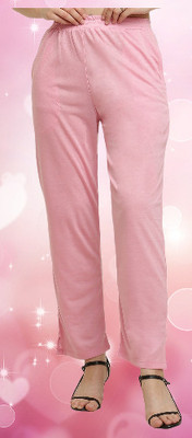 elegance redefined Self Design Women Pink Track Pants