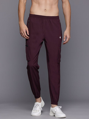 HRX by Hrithik Roshan Solid Men Maroon Track Pants