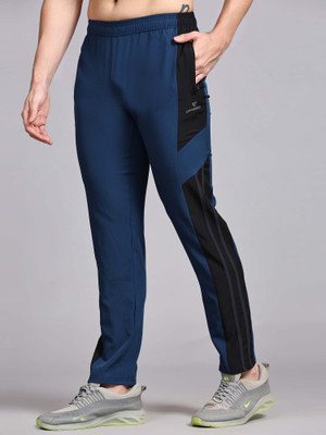 DPassion Solid Men Blue Track Pants