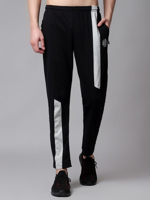 OORA Colorblock Men Black Track Pants