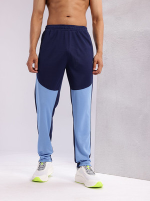 HRX by Hrithik Roshan Colorblock Men Blue Track Pants