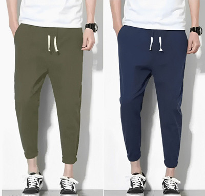 MATTILA Solid Men Blue, Olive Track Pants