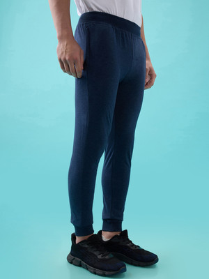 Hint Solid Men Light Blue Track Pants