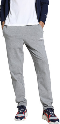 PUMA Solid Men Grey Track Pants
