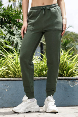 one sky Solid Women Green Track Pants