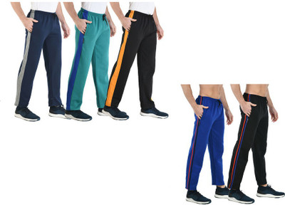 IndiWeaves Solid Men Multicolor Track Pants