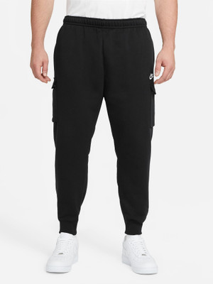 NIKE Solid Men Black Track Pants