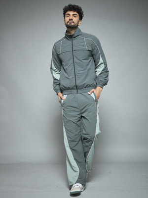 FUGAZEE Solid Men Green Track Pants