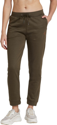 BEING HUMAN Self Design Women Green Track Pants