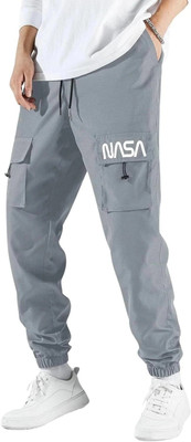 Valley Printed Men Grey Track Pants