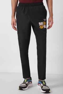 REEBOK Solid Men Black Track Pants