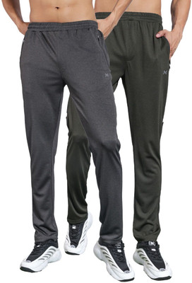 Force NXT Anti Viral Anti Odour Cool Solid Men Black Track Pants