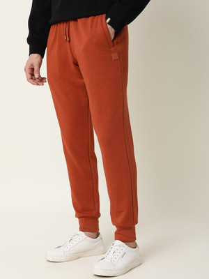 Rare Rabbit Solid Men Red Track Pants