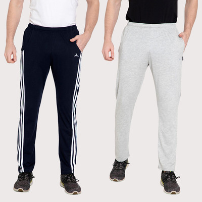 Zeffit Self Design Men Dark Blue, Grey Track Pants
