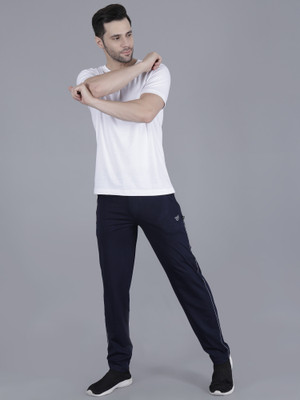 Tf-tex Fro Solid Men Dark Blue Track Pants